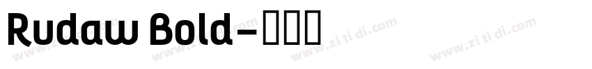 Rudaw Bold字体转换